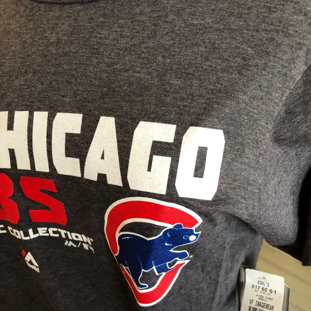 Majestic Chicago Cubs Gray T-Shirt - Picture 2 of 4